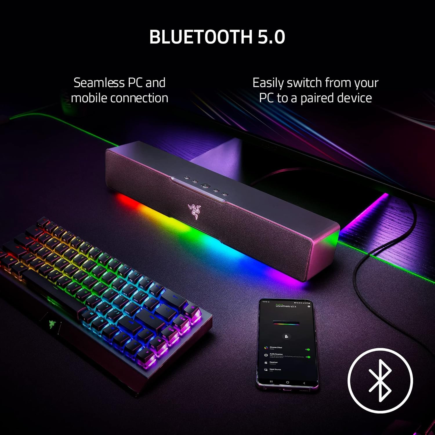 Razer Leviathan V2 X PC Soundbar with RGB 5 Razer Leviathan V2 X PC Soundbar with RGB 5