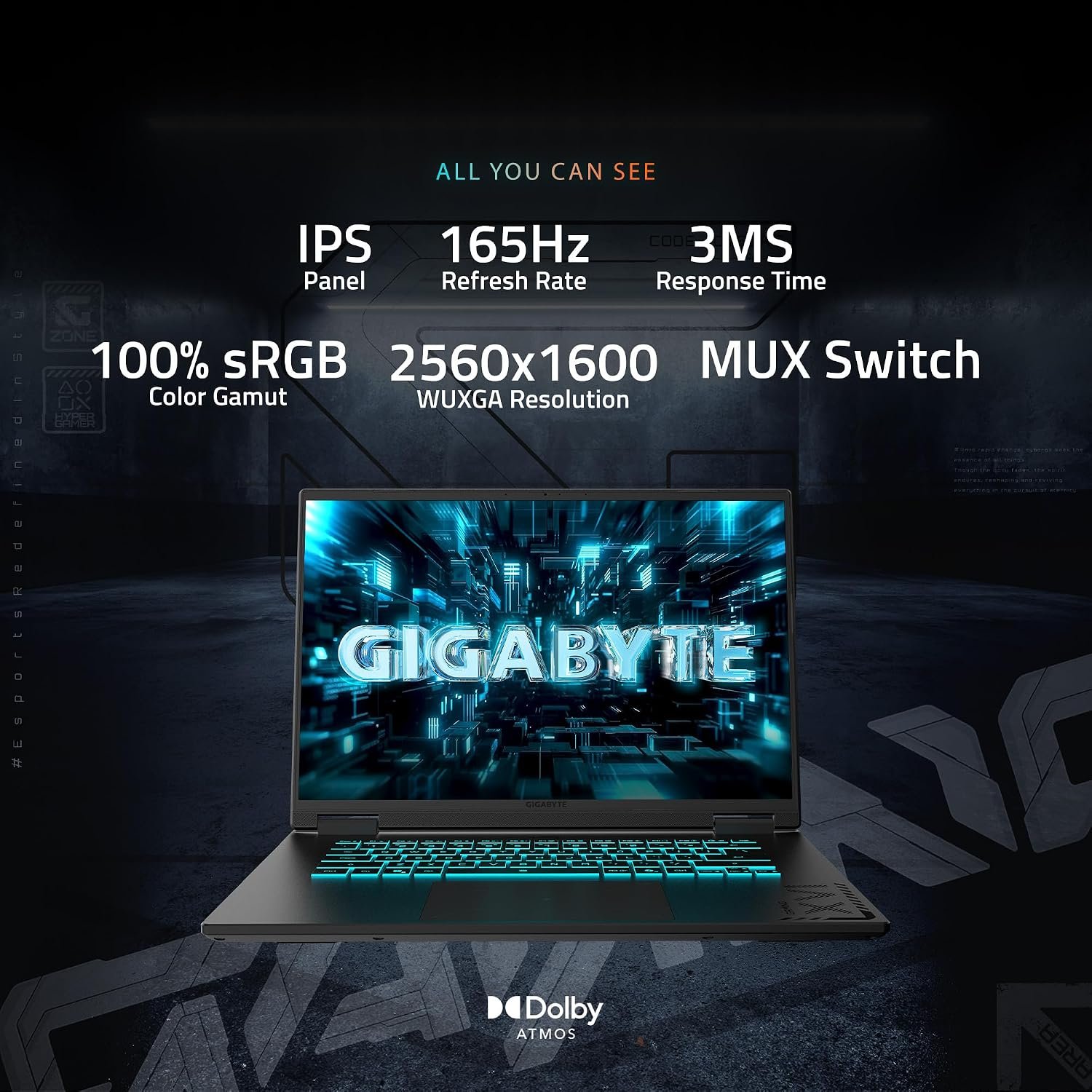 GIGABYTE Gaming A16 PRO 16" Laptop – Intel Core Ultra 7 240H, RTX 5070 Ti, 32GB RAM, 1TB SSD 5 GIGABYTE Gaming A16 PRO 16" Laptop – Intel Core Ultra 7 240H, RTX 5070 Ti, 32GB RAM, 1TB SSD 5