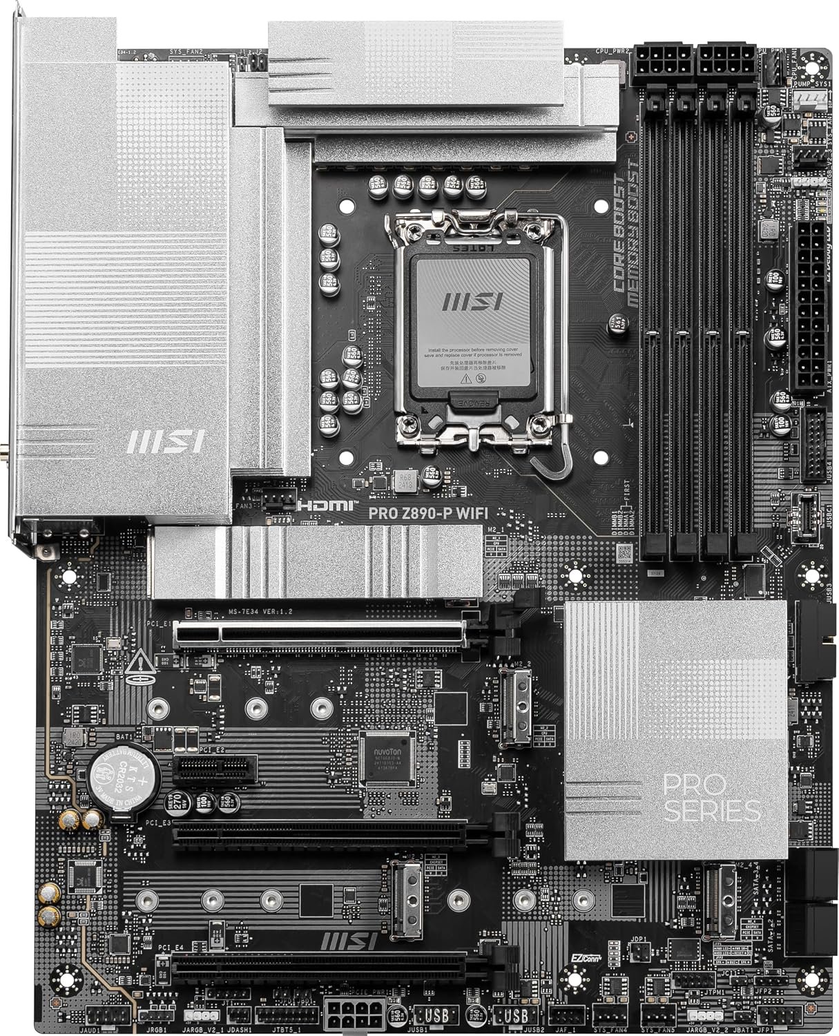 MSI PRO Z890-P WIFI Intel LGA 1851 ATX Motherboard (DDR5, Wi-Fi 7) 2 MSI PRO Z890-P WIFI Intel LGA 1851 ATX Motherboard (DDR5, Wi-Fi 7) 2