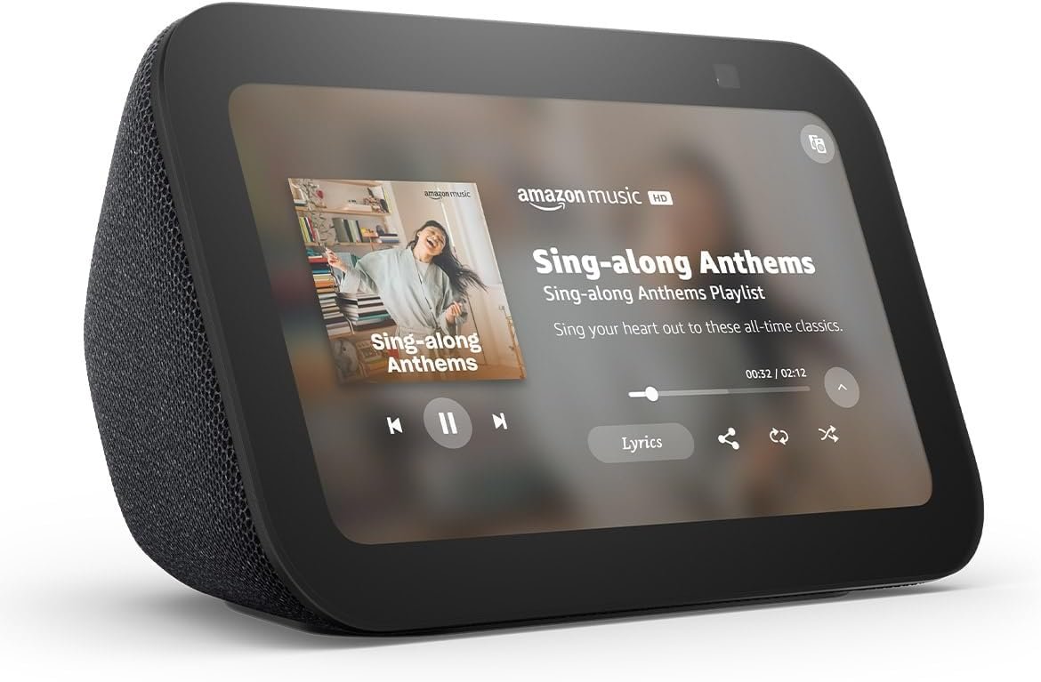 Amazon Echo Show 5 (3rd Gen, 2023) Smart Display with Alexa - Charcoal 2 Amazon Echo Show 5 الجيل الثالث - صورة 2