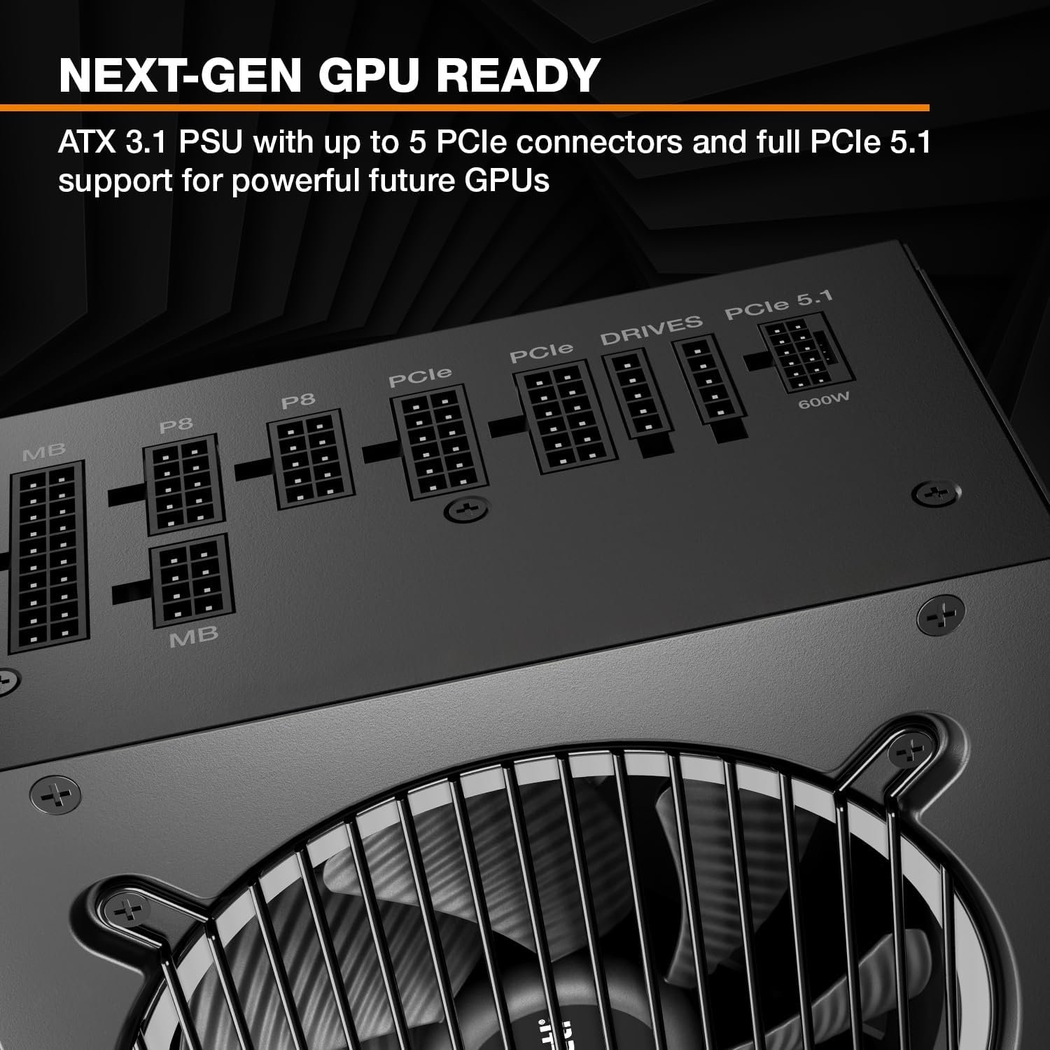 be quiet! Pure Power 13 M 1000W 80 PLUS Gold ATX 3.1 Fully Modular Power Supply 4 be quiet! Pure Power 13 M 1000W - صورة 4
