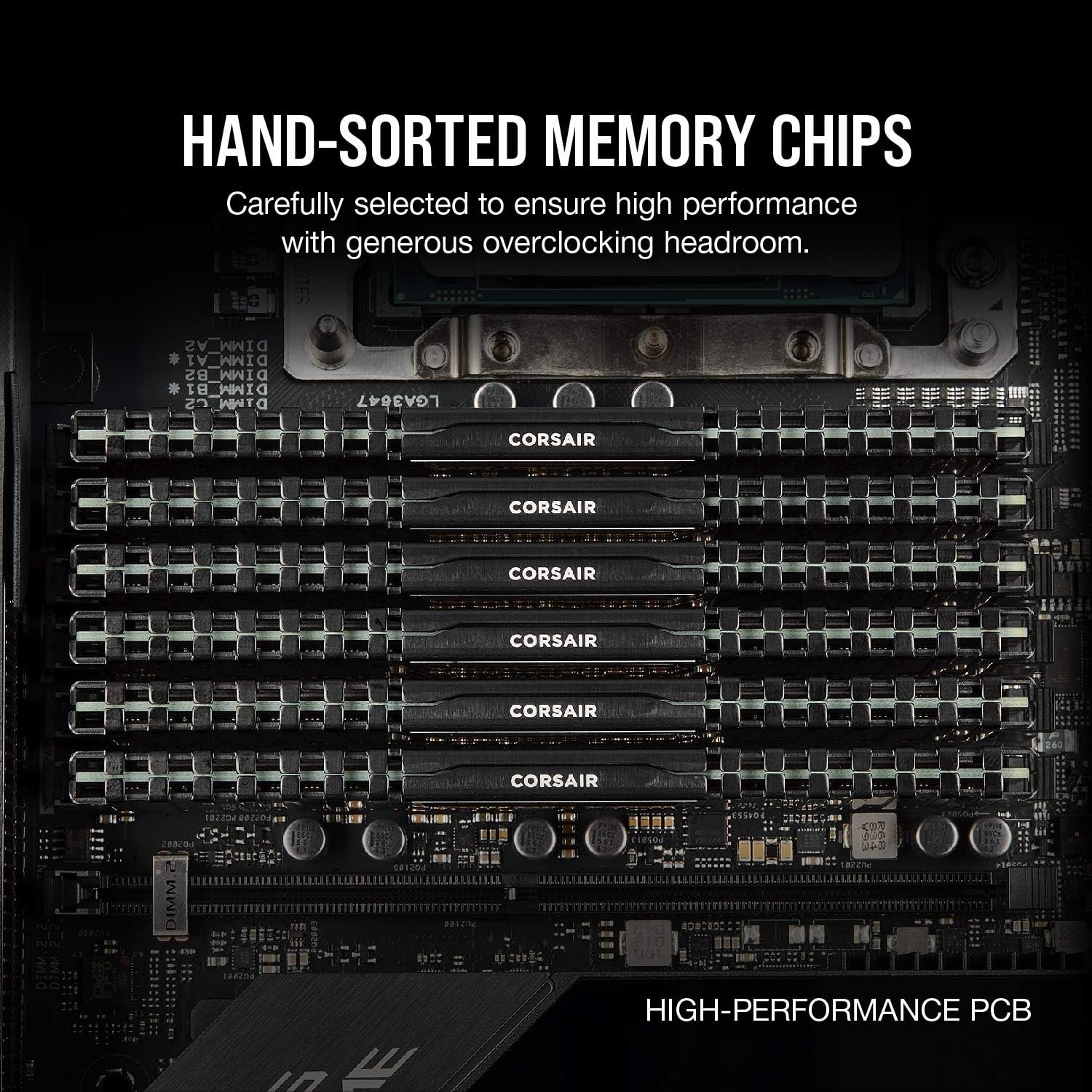Corsair Vengeance LPX 32GB (2x16GB) DDR4-3200 CL16 Desktop Memory - Black 3 رامات Corsair Vengeance LPX 32GB DDR4 - صورة 3