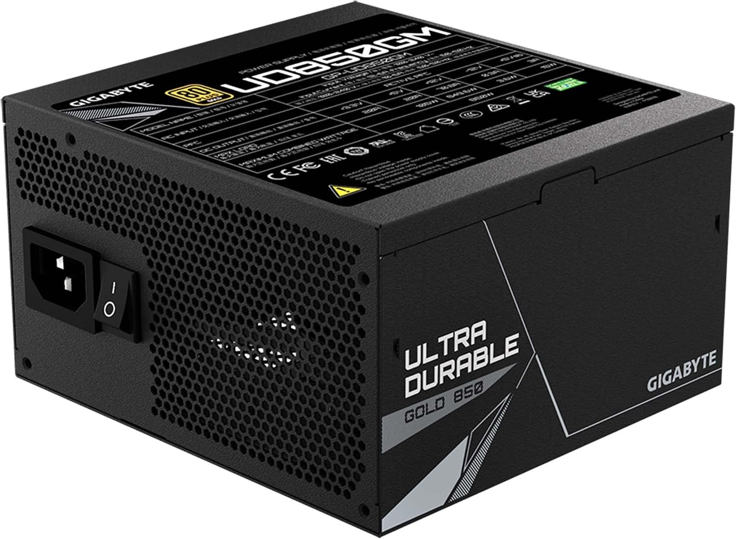 GIGABYTE UD850GM 850W 80 PLUS Gold Fully Modular ATX Power Supply (GP-UD850GM) 2 مزود طاقة GIGABYTE UD850GM 850W Gold - صورة 2