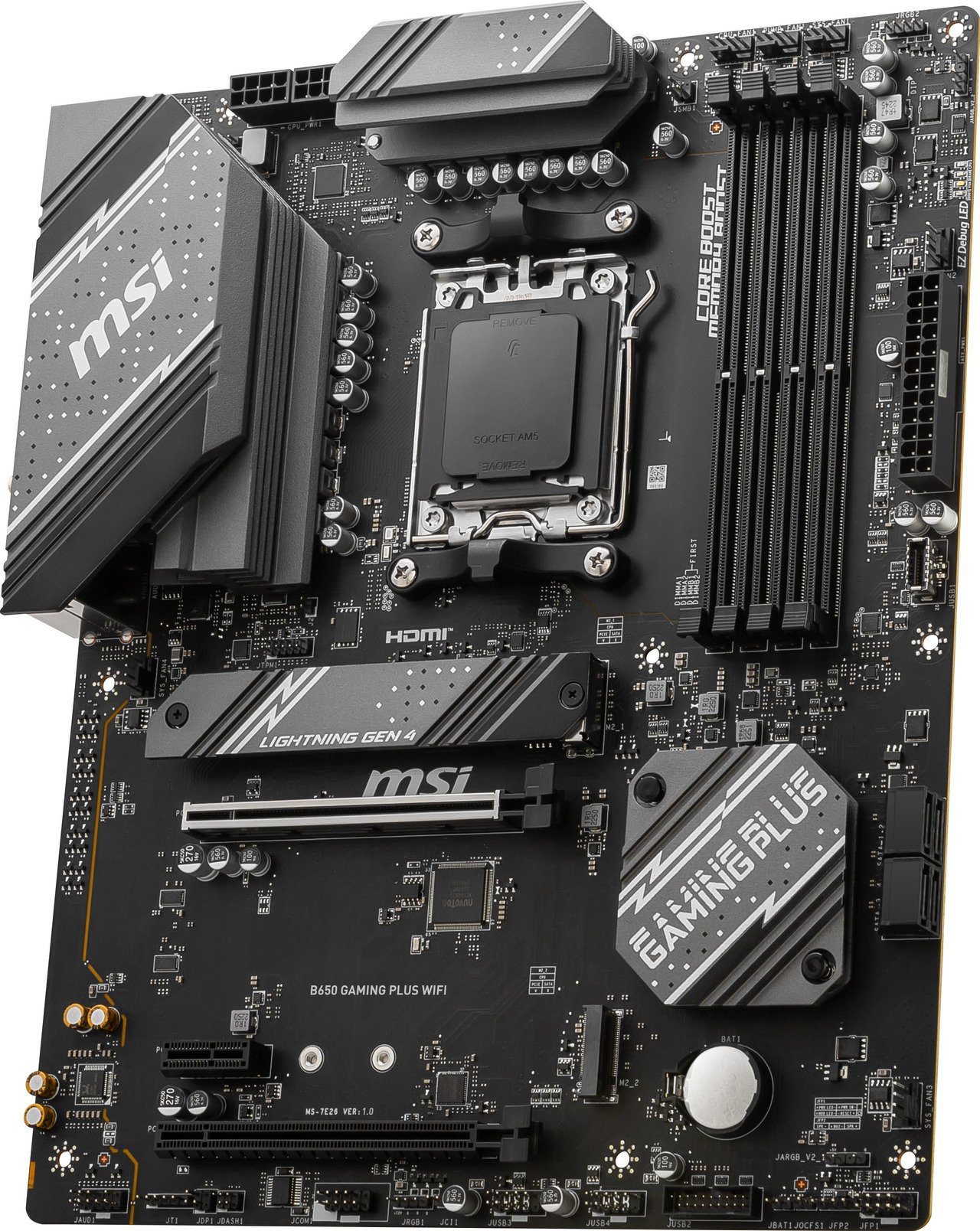 MSI B650 GAMING PLUS WIFI AMD AM5 ATX DDR5 Wi-Fi 6E Motherboard 3 لوحة أم MSI B650 GAMING PLUS WIFI - صورة 3