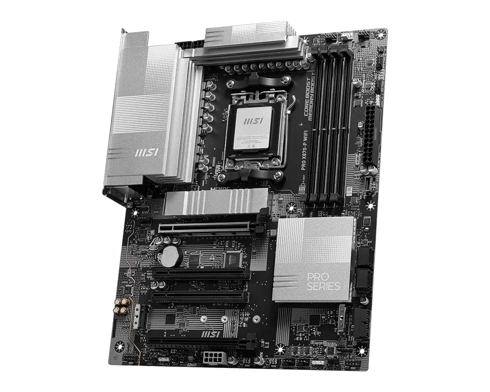 MSI PRO X870-P WIFI AMD AM5 ATX Motherboard (DDR5, PCIe 5.0, Wi-Fi 7, 5G LAN) 3 مذربورد MSI PRO X870-P WIFI - صورة 3