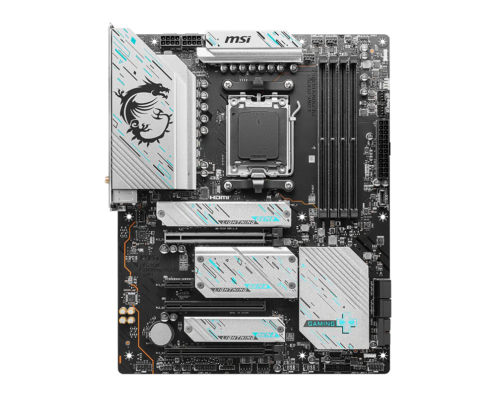 MSI X670E Gaming Plus WiFi AM5 ATX Motherboard DDR5 PCIe 5.0 Wi-Fi 6E 2 MSI X670E Gaming Plus WiFi لوحة أم AM5 - صورة 2