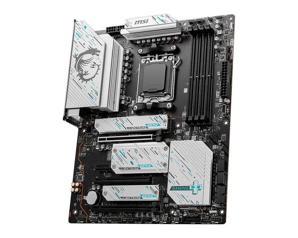 MSI X670E Gaming Plus WiFi AM5 ATX Motherboard DDR5 PCIe 5.0 Wi-Fi 6E 3 MSI X670E Gaming Plus WiFi لوحة أم AM5 - صورة 3
