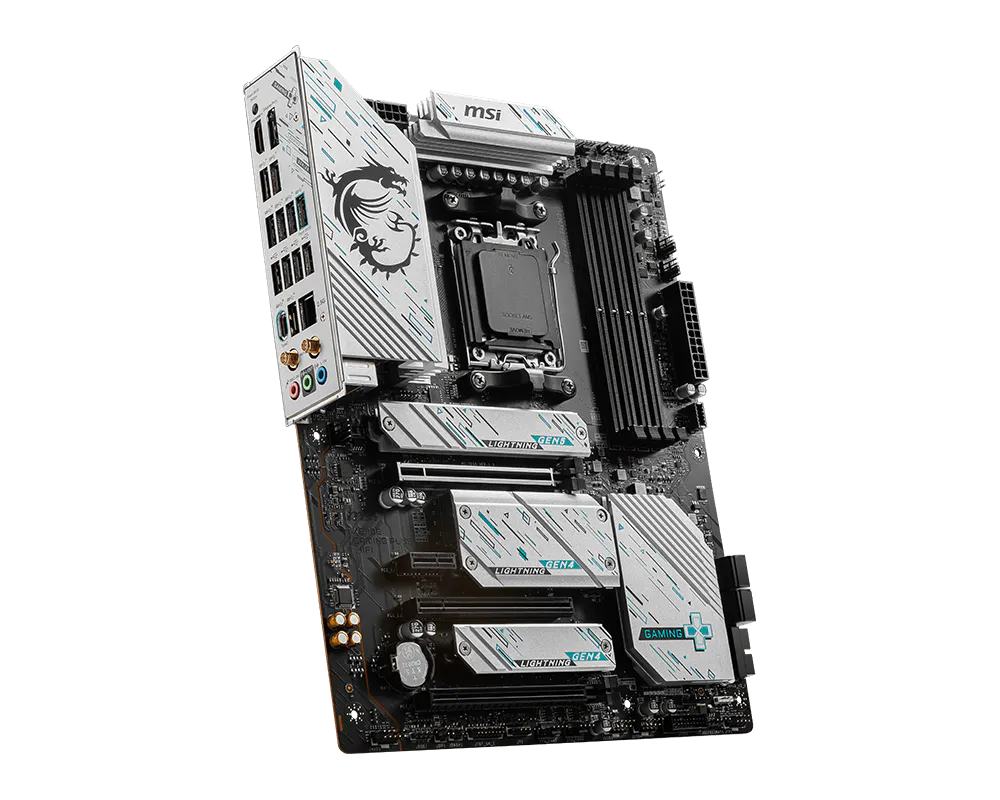 MSI X670E Gaming Plus WiFi AM5 ATX Motherboard DDR5 PCIe 5.0 Wi-Fi 6E 4 MSI X670E Gaming Plus WiFi لوحة أم AM5 - صورة 4