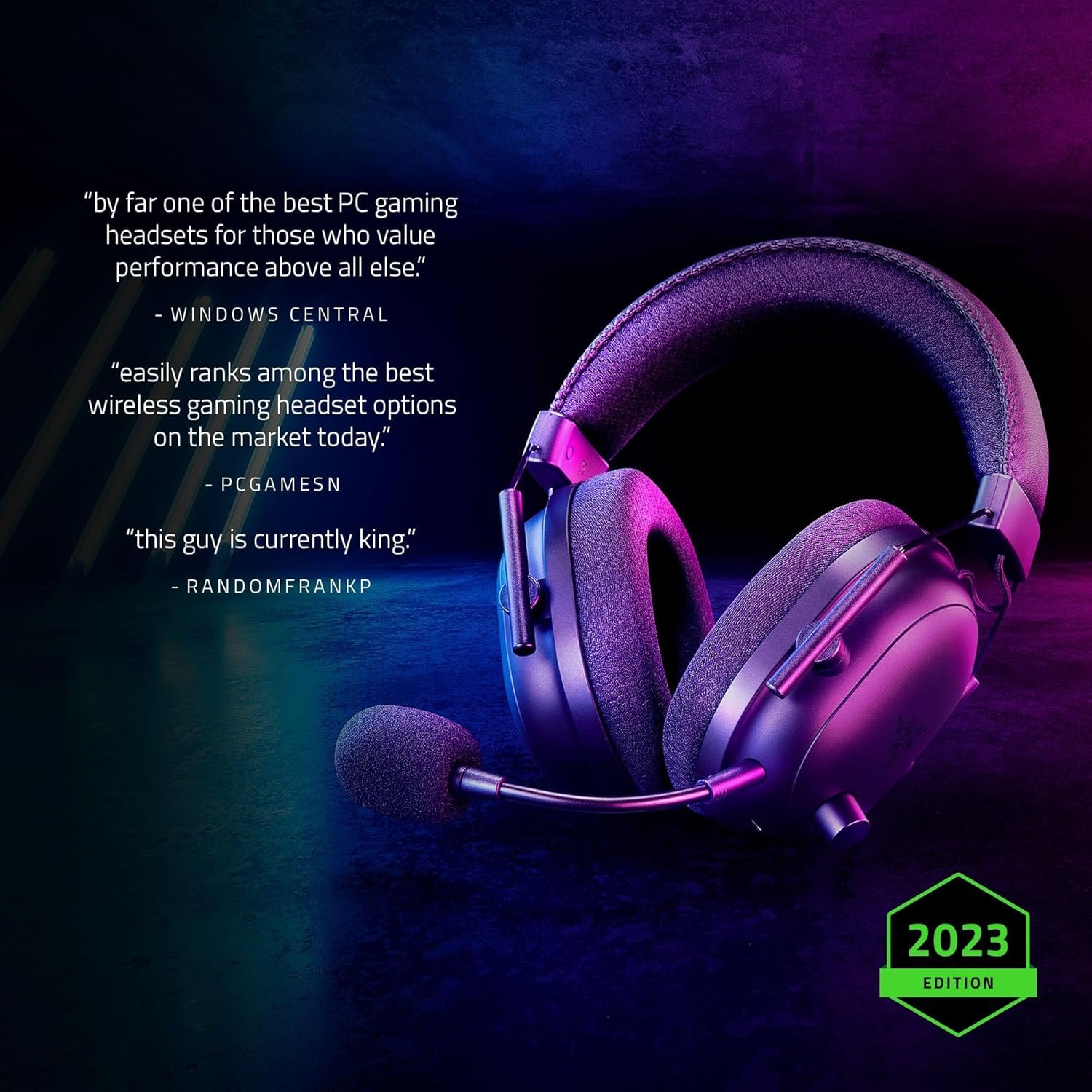 Razer BlackShark V2 Pro (2023) Wireless Gaming Headset - Black 2 سماعة Razer BlackShark V2 Pro لاسلكية - صورة 2