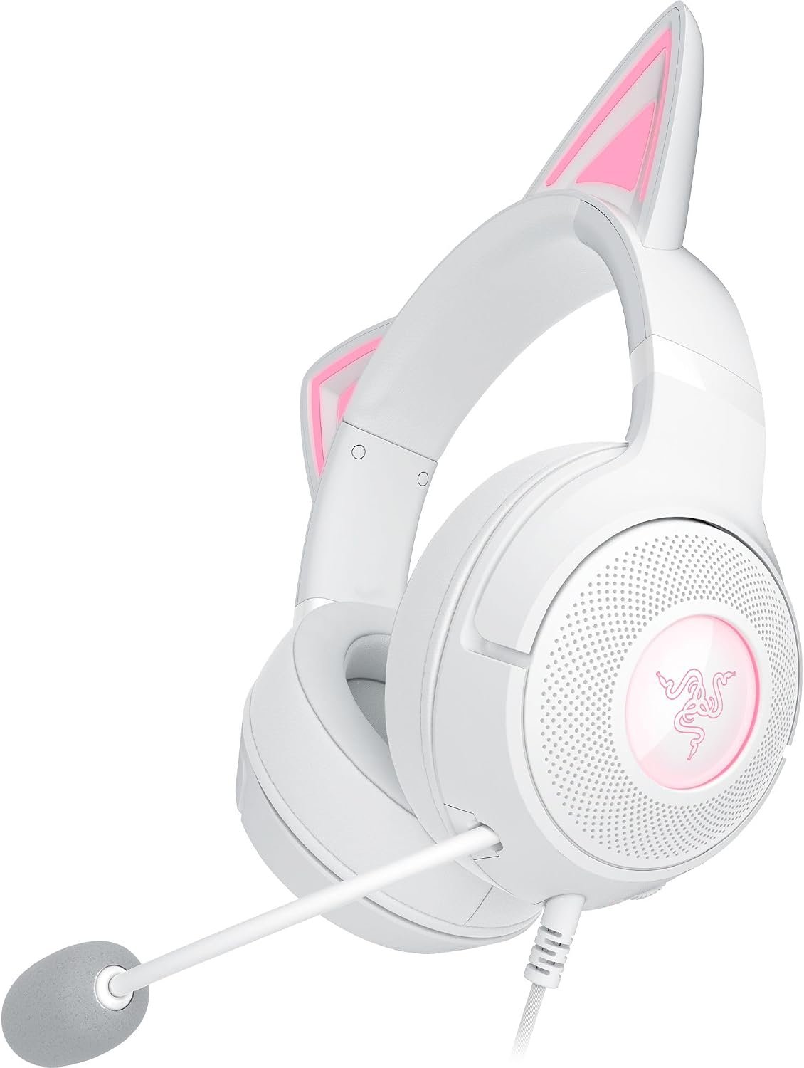 سماعة Razer Kraken Kitty V2 بيضاء