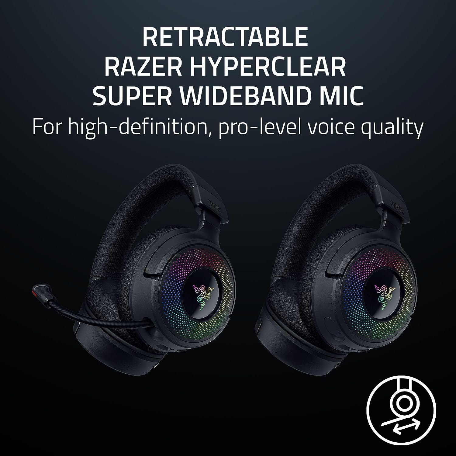 Razer Kraken V4 Wireless RGB Gaming Headset - Black 4 سماعة Razer Kraken V4 Wireless - صورة 4