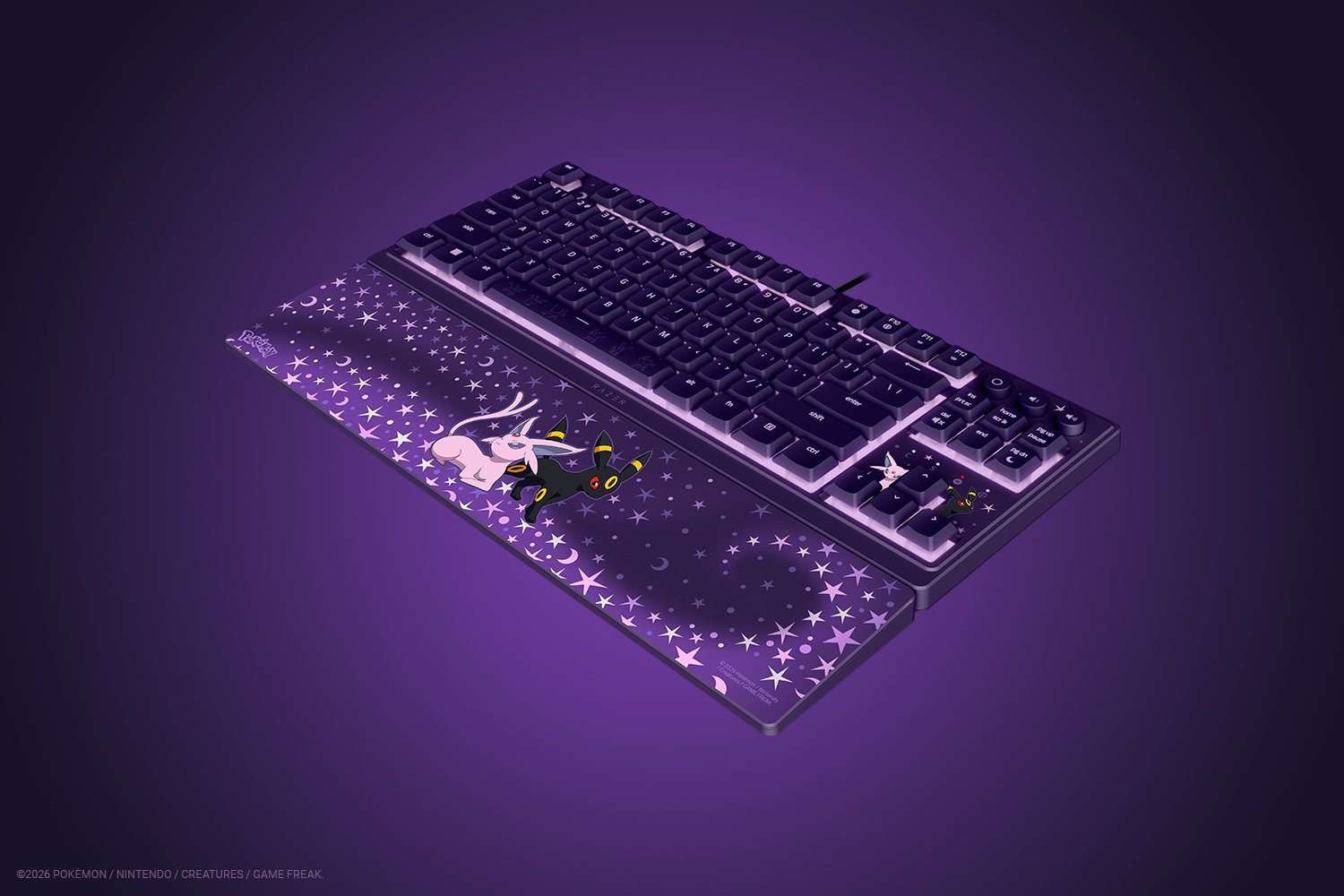 Razer Ornata V3 Tenkeyless + Cobra Mouse Pokémon Espeon & Umbreon Edition Bundle 2 طقم Razer Ornata V3 TKL Pokémon - صورة 2