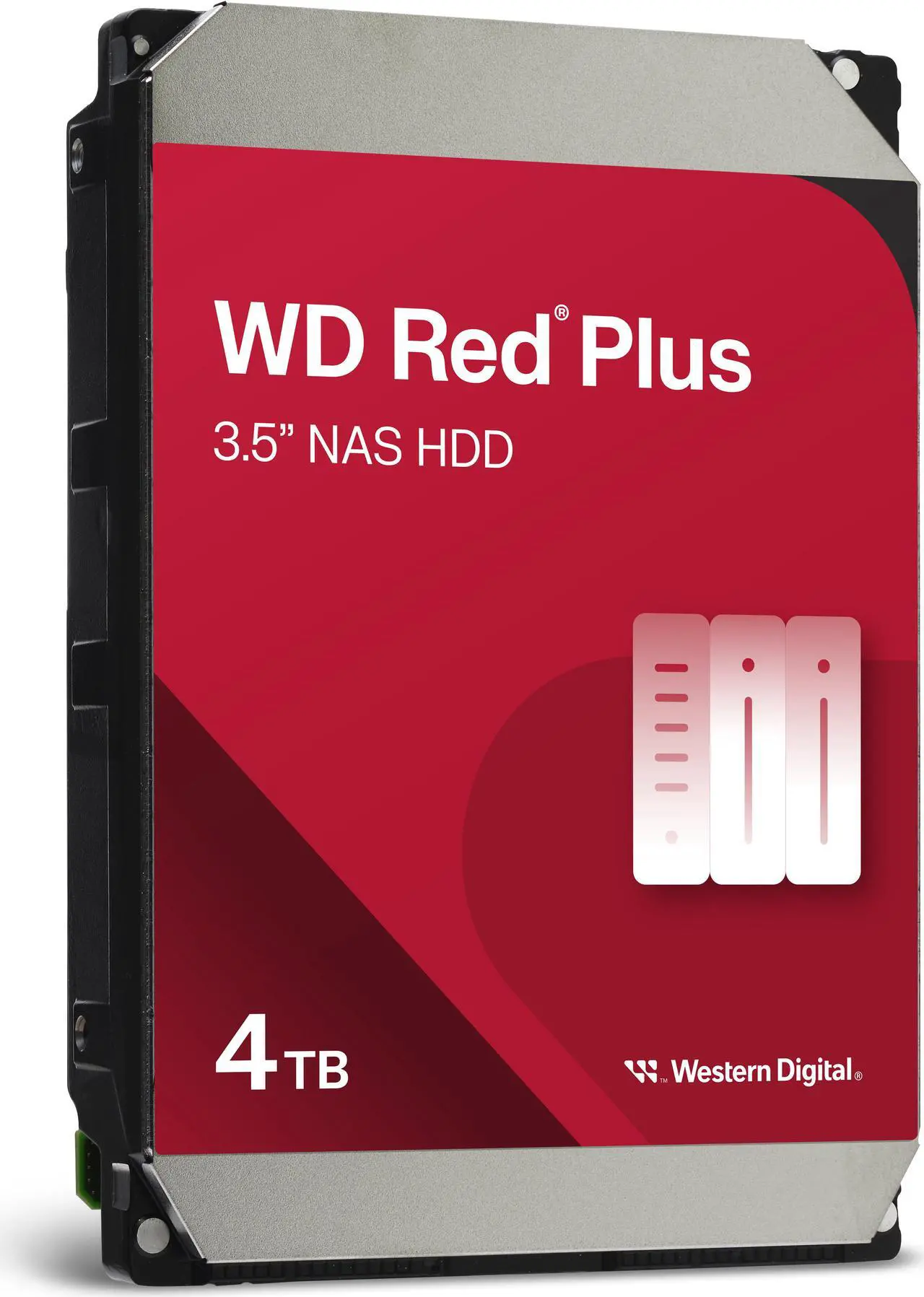 WD Red Plus 4TB NAS Hard Drive WD40EFPX, 5400 RPM, SATA 6Gb/s, CMR, 256MB, 3.5" 2 هارد WD Red Plus 4TB WD40EFPX لأنظمة NAS - صورة 2