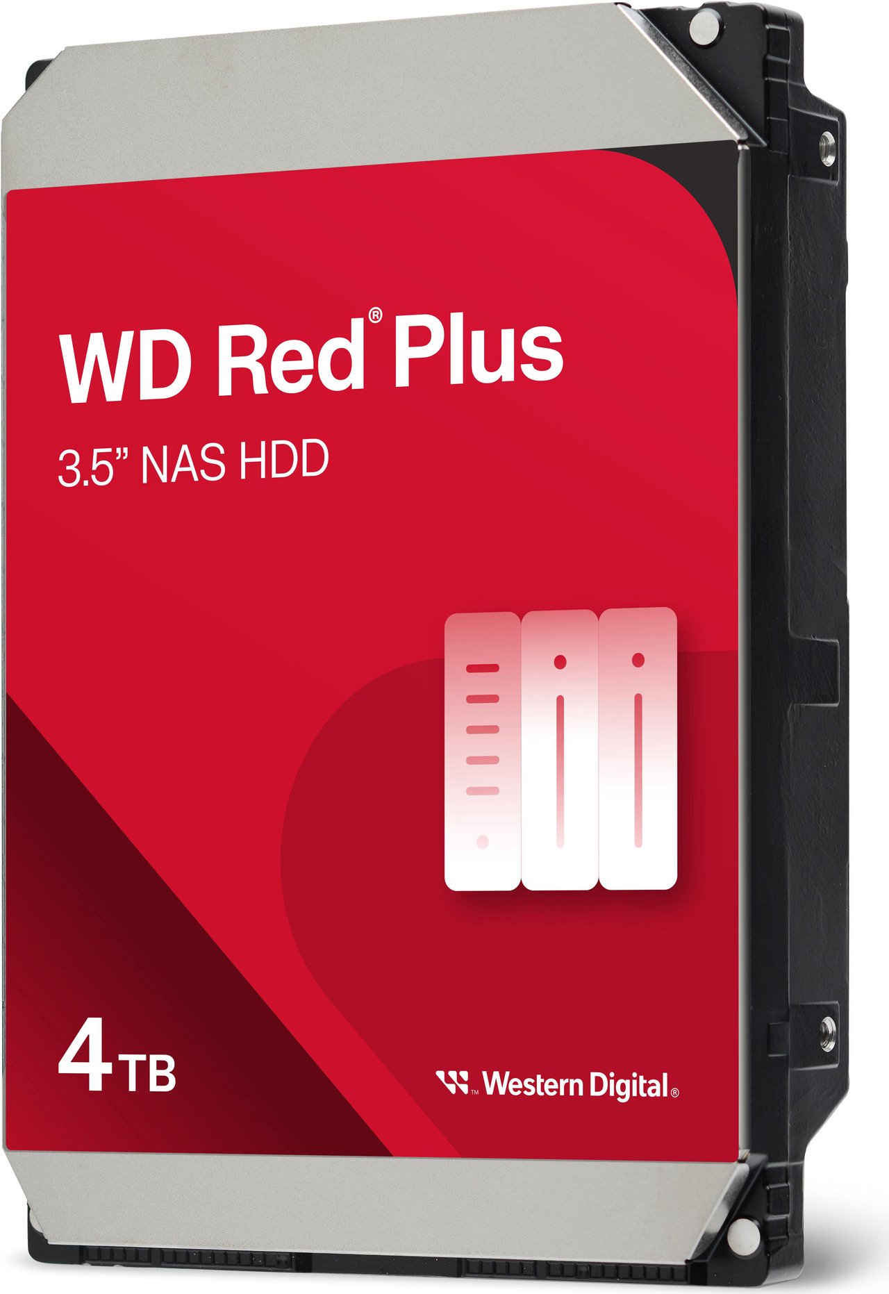 WD Red Plus 4TB NAS Hard Drive WD40EFPX, 5400 RPM, SATA 6Gb/s, CMR, 256MB, 3.5" 3 هارد WD Red Plus 4TB WD40EFPX لأنظمة NAS - صورة 3
